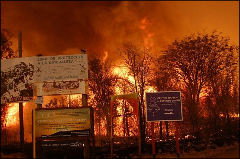 Córdoba: movilizaciones en toda la provincia contra los incendios que destruyen monte nativo