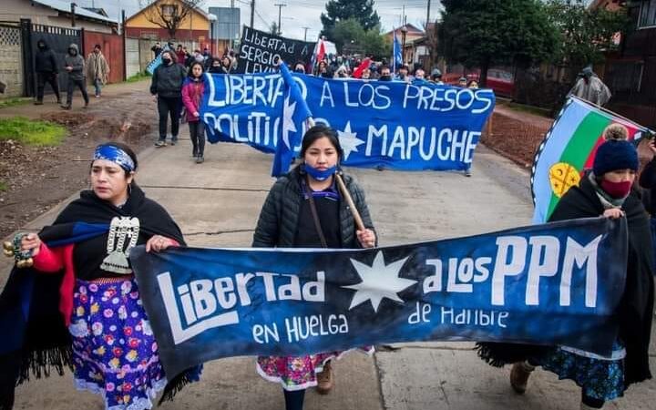 La peligrosa huelga seca de los presos políticos mapuche