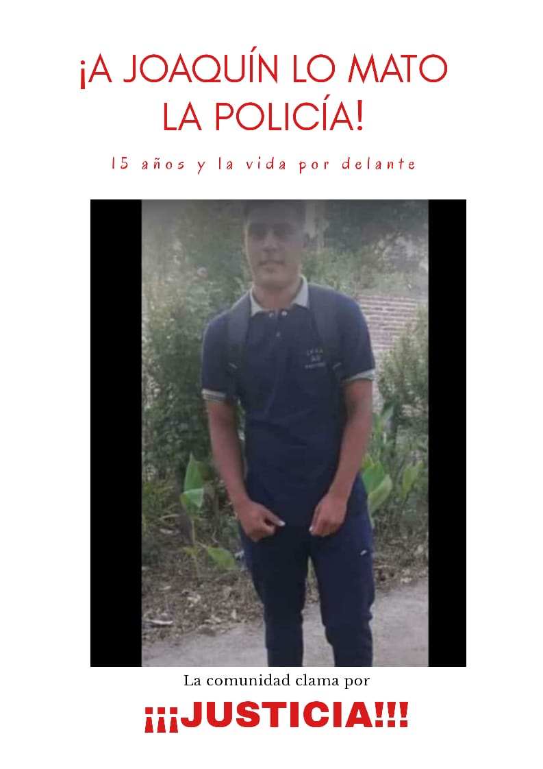 PASO VIEJO: Policía mata a adolescente.