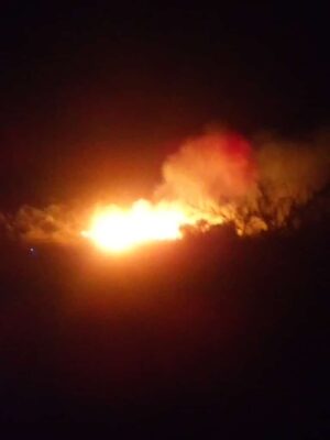 INCENDIO: Ardió el basural de San Marcos Sierras.