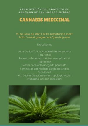 CHARLA PRESENTACIÓN DEL PROYECTO DE ADHESIÓN AL CANNABIS MEDICINAL EN SAN MARCOS SIERRAS