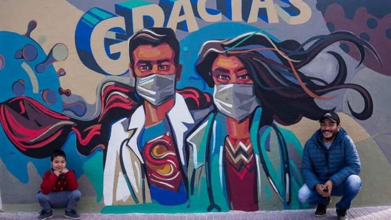 CRUZ DEL EJE | MARIO VELEZ HABLÓ DEL MURAL HOMENAJE A LOS TRABAJADORES DE LA SALUD