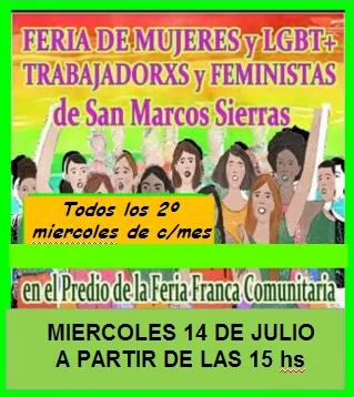 Feria de mujeres trabajadoras feministas y LGBTTIQ+