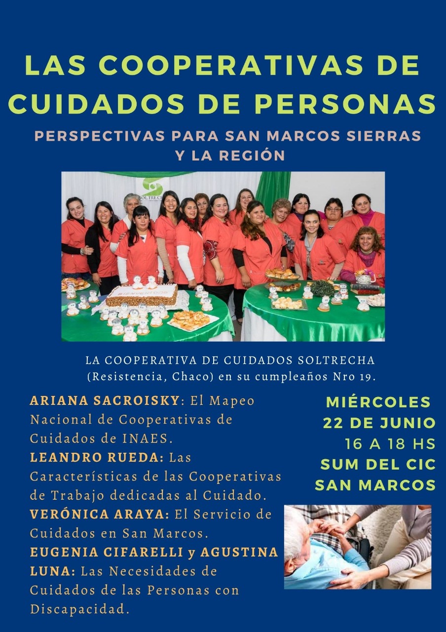 Primer encuentro sobre  Cooperativas de Cuidados en San Marcos Sierras