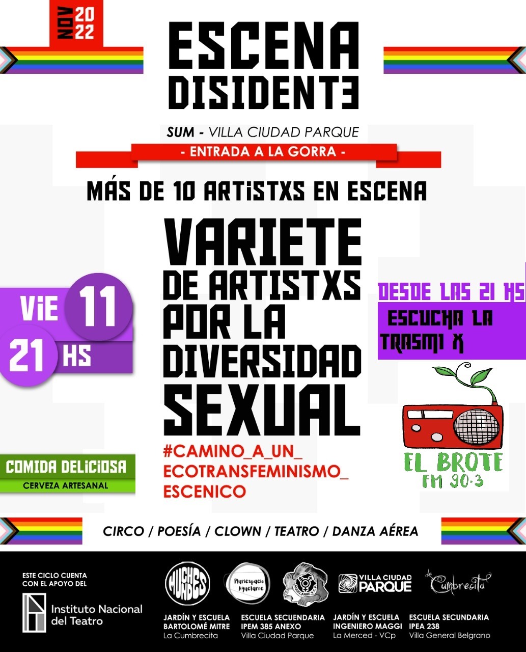 Ciclo Escena Disidente – Varieté por la Diversidad Sexual