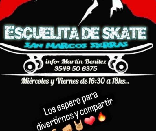 Comienza la construcción de un skatepark en San Marcos Sierras