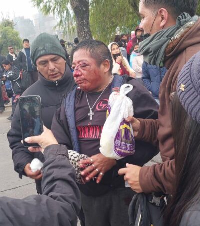 «Esta manifestación de la gente nuestra es porque hace 8 años que tenemos un gobierno autoritario, golpista y violento»