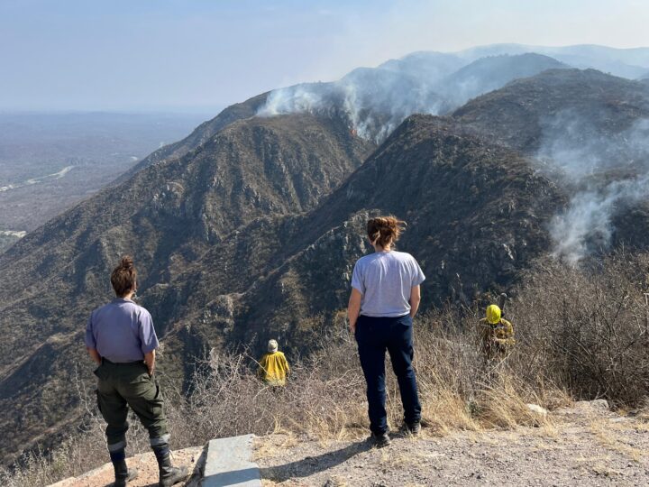 Brigada Comunitaria Sacha: día 13 de combate contra el fuego en San Marcos Sierras